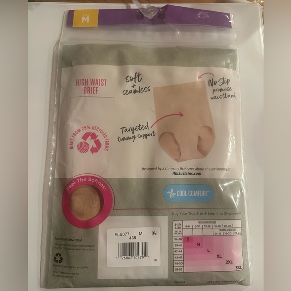 NWT Maidenform Women's Cool Comfort High Waist Firm Shaper Brief Size Medium - Picture 2 of 8